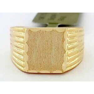 Signet Solid 18k Ring Yellow Gold